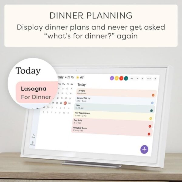 Skylight Calendar: 15 inch Digital Calendar & Chore Chart, Smart Touchscreen Interactive Display for Family Schedules - Wall Mount Included - Image 5