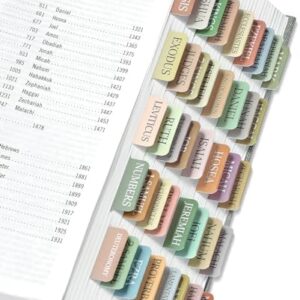 Bible Tabs for Women & Men, Laminated Bible Tabs for Study Bible, Large Print Neutral Bible Tabs for Easy Navigation, Boho Theme, Bible Index Tabs