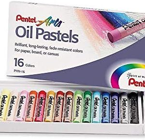 Pentel Arts Oil Pastels, 16 Color Set (PHN-16)