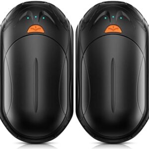 AI Hand Warmers Rechargeable 2 Pack,6000mAh Rechargeable Hand Warmer,20Hrs Long Heating Electric Hand Warmer,Portable Pocket Heater,Pocket Size Hand Warmer, Gifts for Christmas,Camping,Hunting