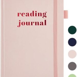 Reading Journal with 75 Book Review, Book Journal for Book Lovers, Readers - Review Prompts & Daily and Monthly Reading Tracking & Reading Challenge, Reading Notebook Gift, A5, Pink