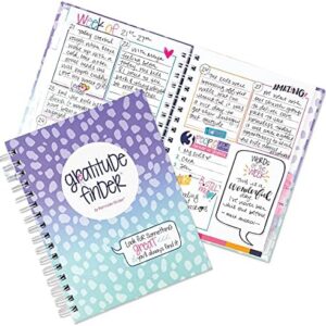 Denise Albright Gratitude Finder® 52 Week Non-Dated Journal for Women, Teens & Girls with 165 Hand-Illustrated Stickers (Seaside Goddess)