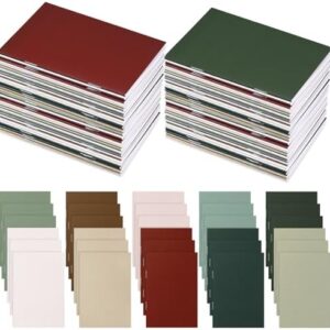 Eaasty 50 Pcs Mini Notebooks Bulk Small Pocket Notepads Journals Colorful Cover Notebooks Gifts for Coworker Employee Team Office Secretaries School Classroom Valentines Party Prize (Multicolor)
