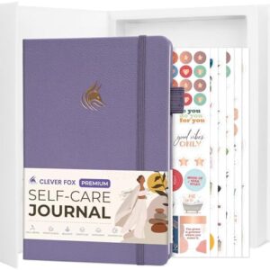Clever Fox Self-Care Journal – Premium – Daily Gratitude & Mental Health Notebook for Women – Reflection & Personal Development Journal (Lavender)