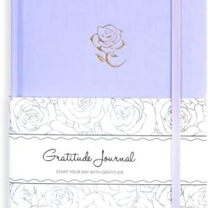 Yoment Gratitude Journal for Women - Self Care Journal for More Happiness, Mindfulness, Positivity & Affirmation, Daily Gratitude Journals with Prompts Undated Guided Journals Spiritual Gifts, Purple