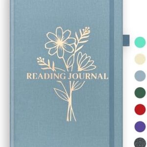 Reading Journal, Book Journal Reading Log - Track and Review Your Reading, Gift Book Accessories for Book Lovers & Readers, 71 Books, A5 Size, Blue