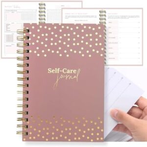 Daily Self Care Journal for Women - A5, Wellness Journal with Prompts - Goal Journal for Happiness,Mindfulness,Productivity & Personal Development - Reduce Stress & Improve Mental Health - Pink