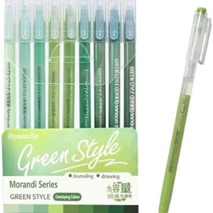 0.5mm Journal Colouring Pens, Assorted Rainbow Colors Pens Set of 9 for Adults Journal Coloring Calligraphy,Made for Everyday Writing, Journals,Drawing,Coloring Books (Natural Forest Colors)