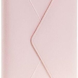 Eccolo Lined Journal Notebook, Velvet Hardcover, 256 Ruled Pages of Acid-Free Ivory Color Paper, Magnetic Flap Closure, 3 Bookmarks (Baby Pink, 6x8 inches)