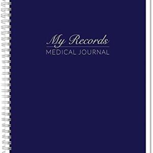 BookFactory Personal Medical Journal/My Medical History Logbook/Daily Medications Log Book/Medicine, Treatment, Doctor Visit Tracking Records - Wire-O, 100 Pages 8.5” x 11” (JOU-100-7CW-PP-(Medical))