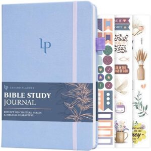 Legend Bible Study Journal – Bible & Church Note Taking & Journaling Notebook – Faith Based Gifts & Religious Accessories (Periwinkle)
